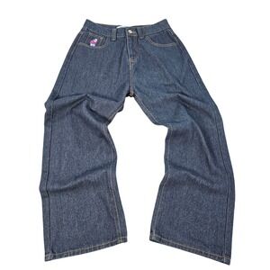 Polar Big Boy Jeans Dark Blue Wash Baggy Fit Size 28 Y2K Skate Denim Streetwear